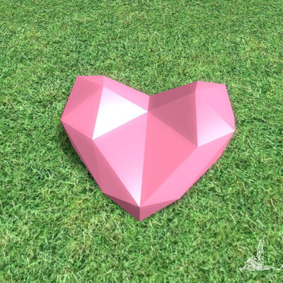 Как сделать модель сердца low poly для Realtime landscaping architect